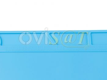 Mantel de trabajo de silicona azul de 340mmx230mm